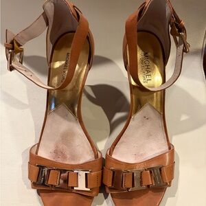 Michael Kors Brown Leather Heels